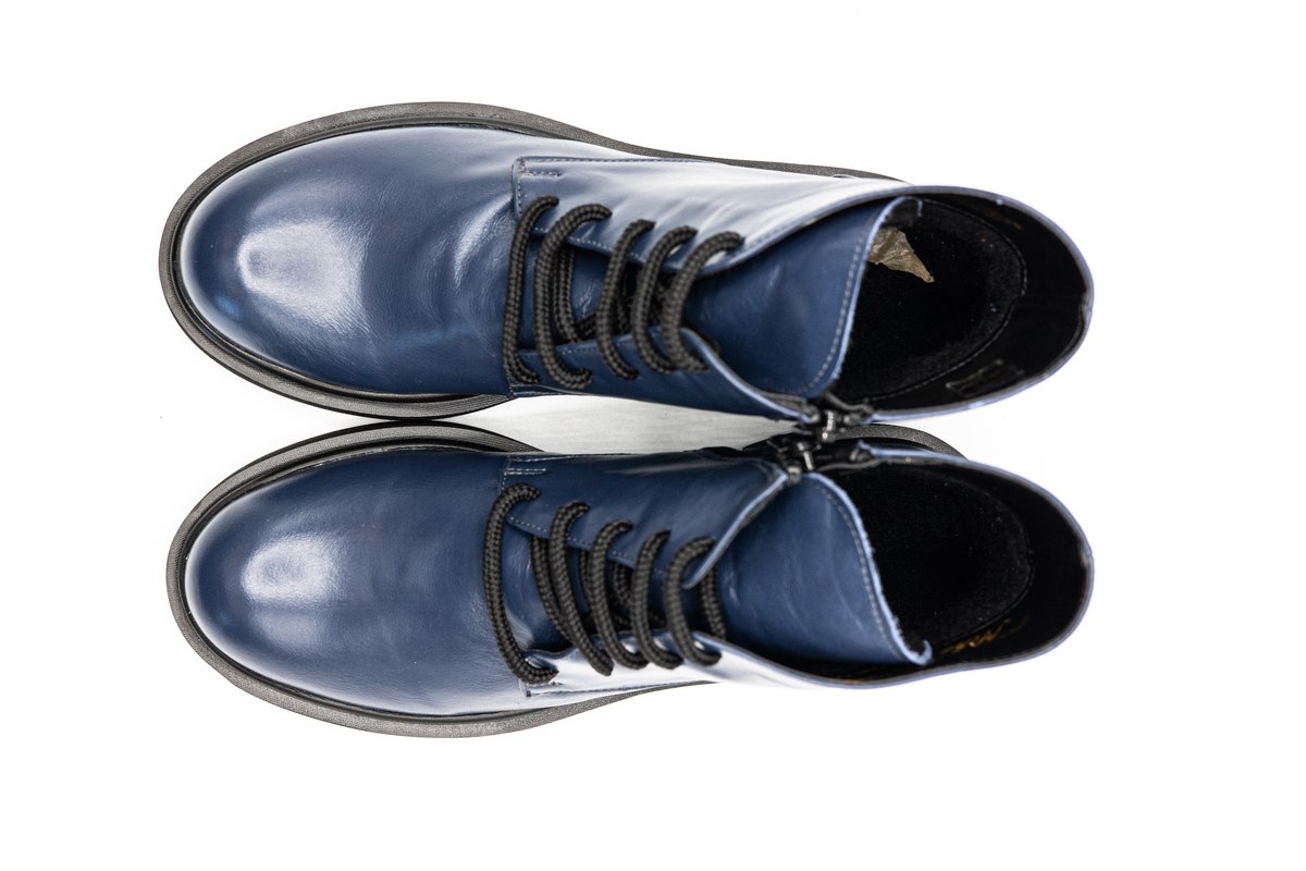 Ghete femei, piele naturala, NIK801BLU Femei